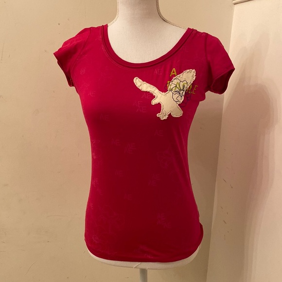 American Eagle Outfitters Tops - 💕Pink Old School American Eagle Top